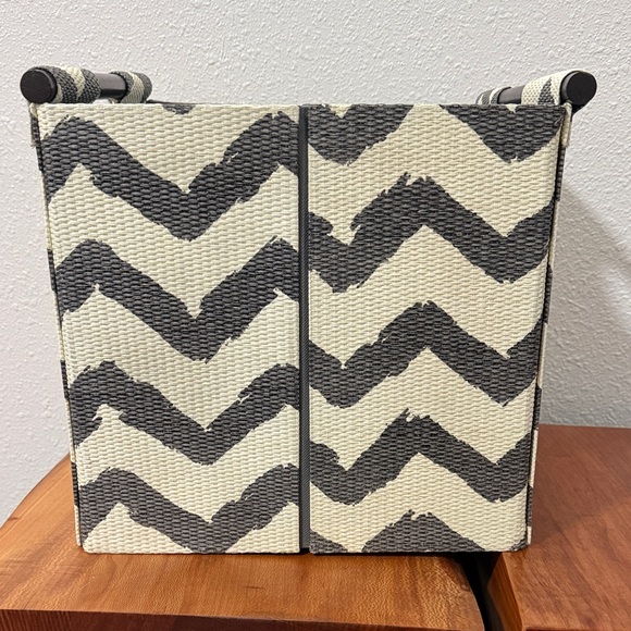 Chevron Patterned Storage Basket - Picture 5 of 5